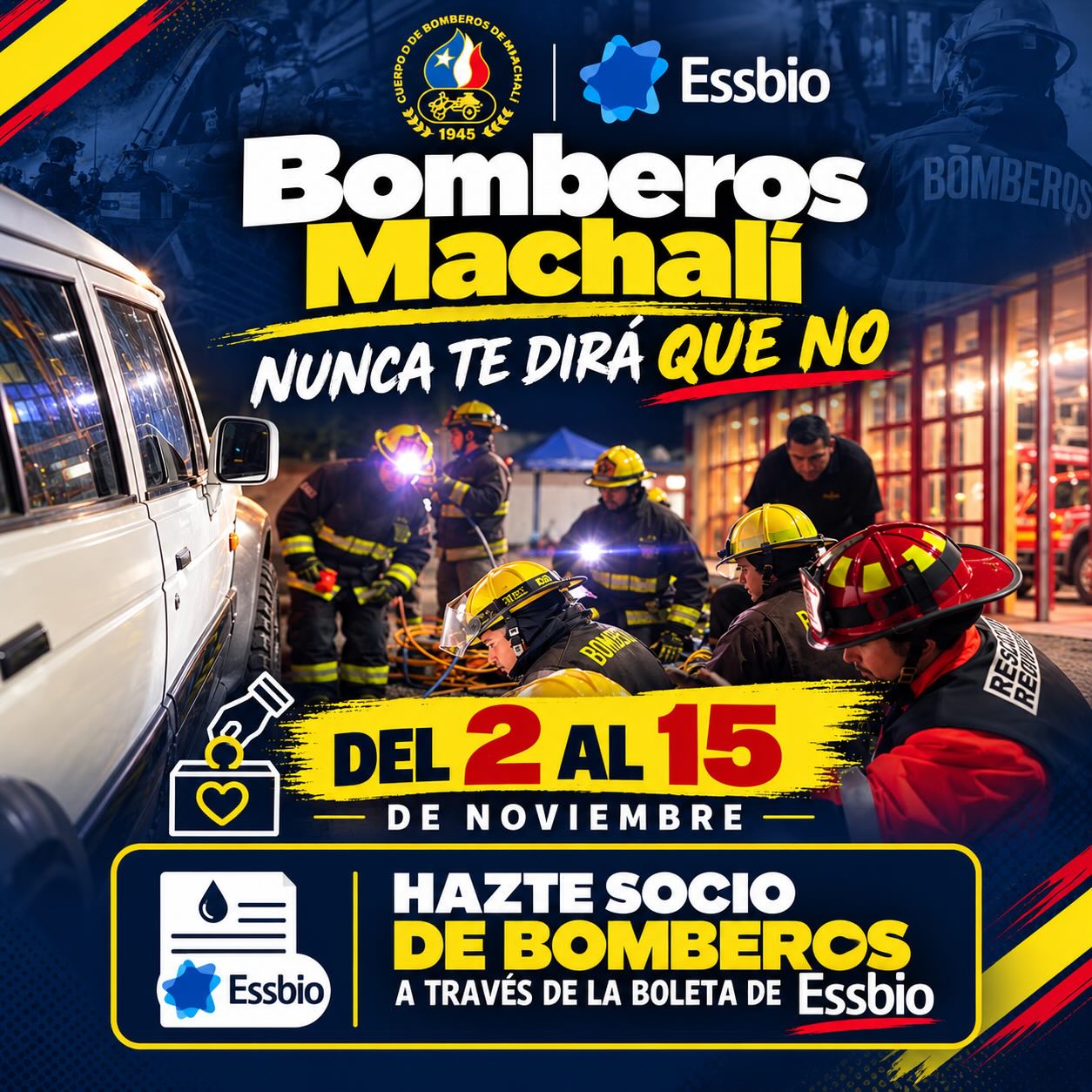 🚒❤️ ¡APÓYANOS EN NUESTRA NUEVA CAMPAÑA ECONÓMICA! 📅 Del 02 al 15 de noviembre En…
